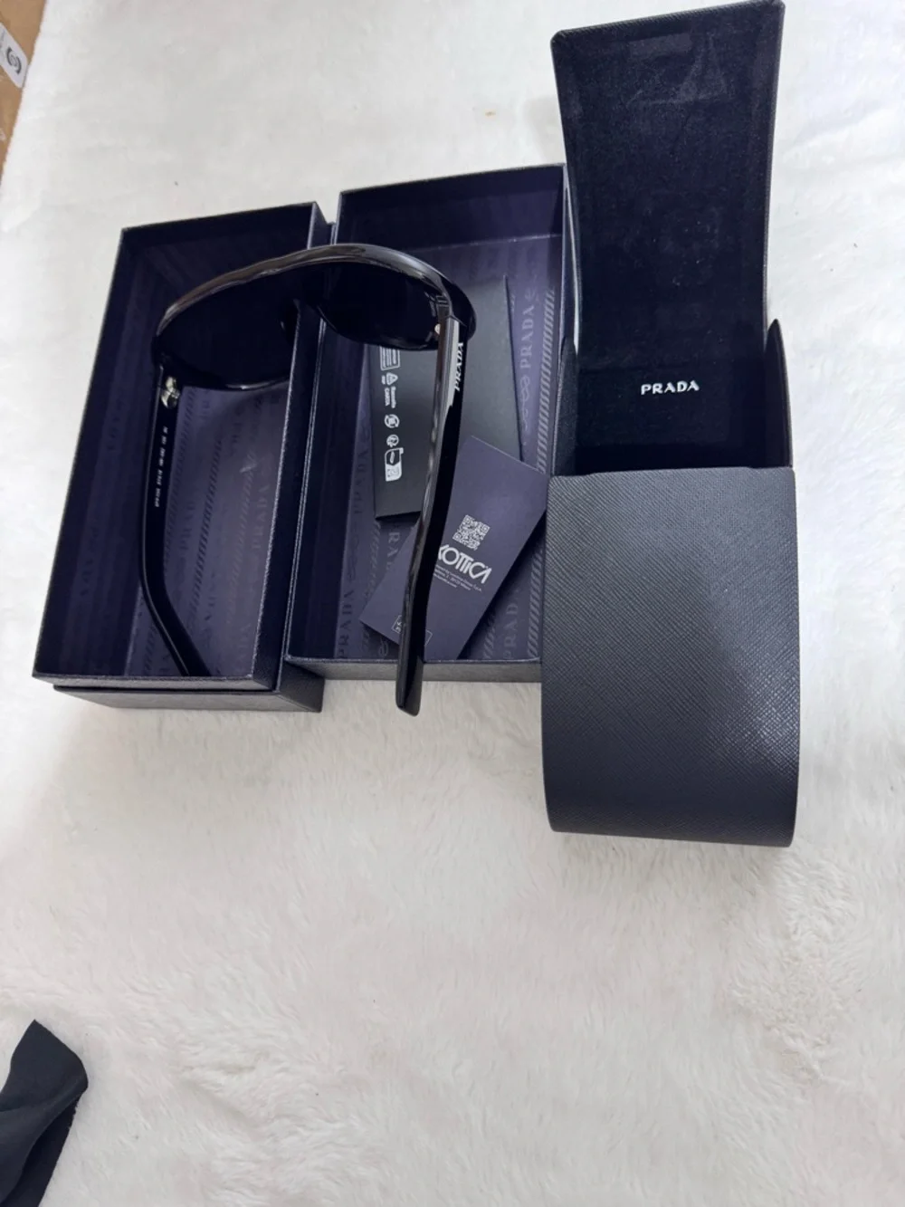 Prada Black Gloss Aviator Sunglasses - Picture 11 of 17